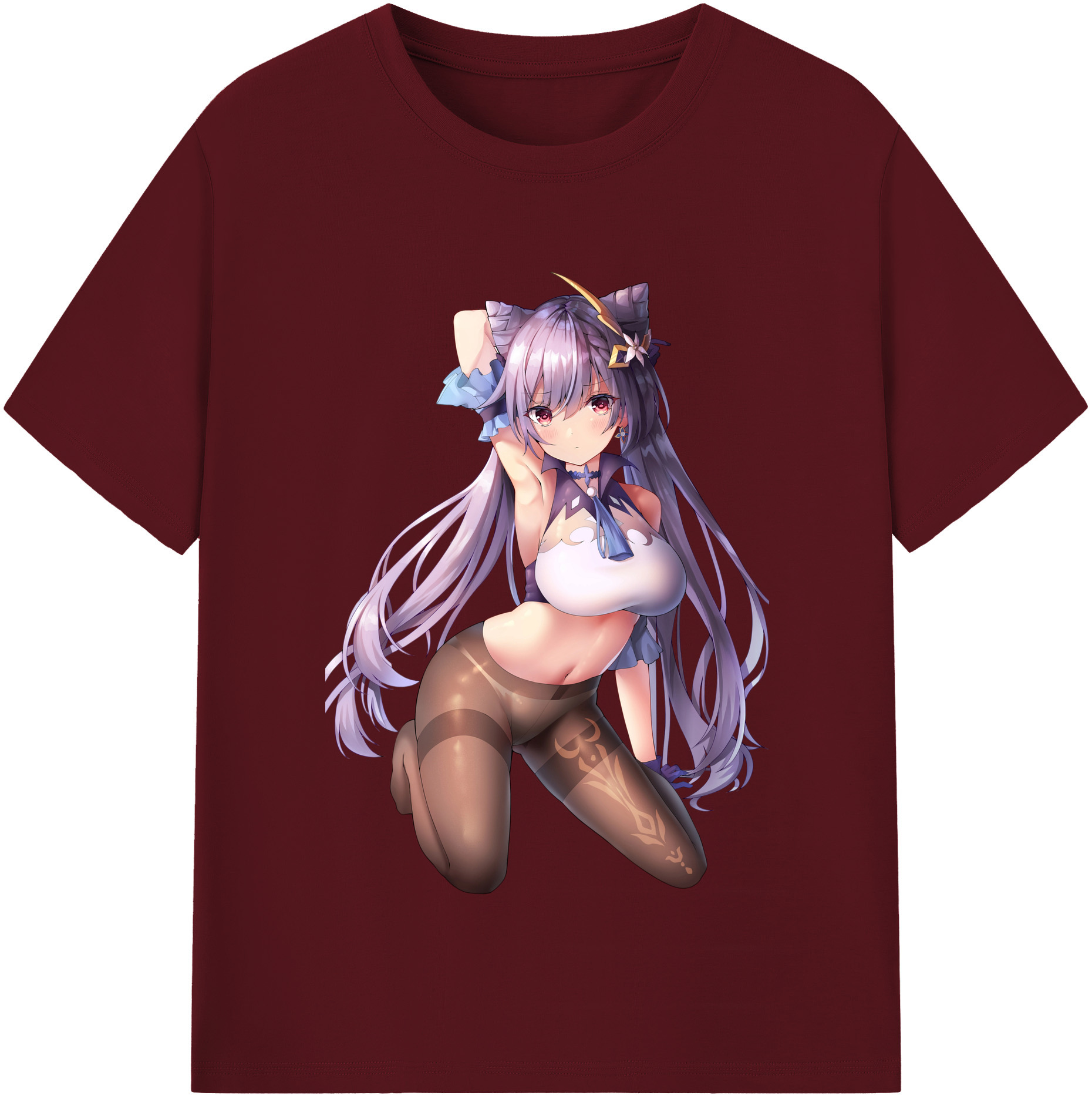 げんし神 刻晴 こくせい genshin Kokusei 綿100％半袖Tシャツ（フロントプリント）